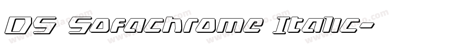 DS Sofachrome Italic字体转换
